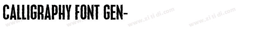Calligraphy Font Gen字体转换